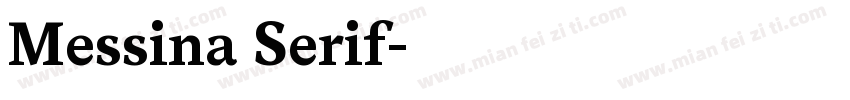 Messina Serif字体转换